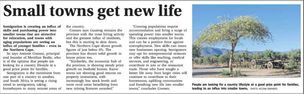 Small towns get new life